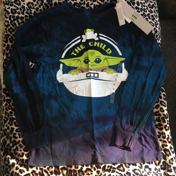 Disney Shirts & Tops Baby Yoda Shirt Baby Yoda Long Sleeve Shirt Tie Dye Baby Yoda Tshirt